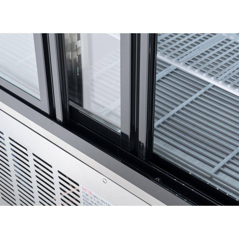 18 Cu. Ft. Commercial Refrigerator Deli Display Case in Stainless Steel