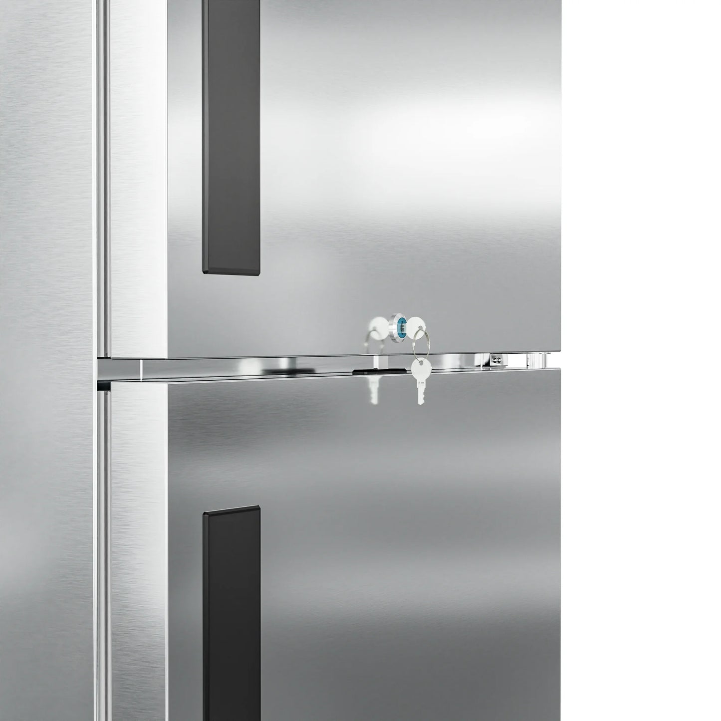 29" Commercial Stainless Steel Half Door Reach-In Freezer in Silver