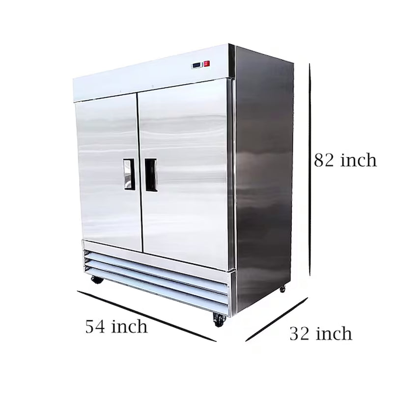 48-Cu Ft Upright Frost-Free Commercial Freezer in Stainless Steel