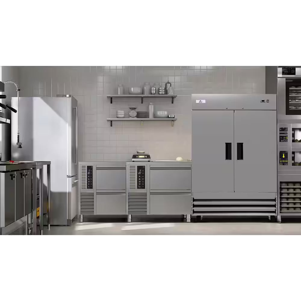 54 In. 48 Cu. Ft. NSF Auto Defrost Reach in Commercial Freezer in Stainless