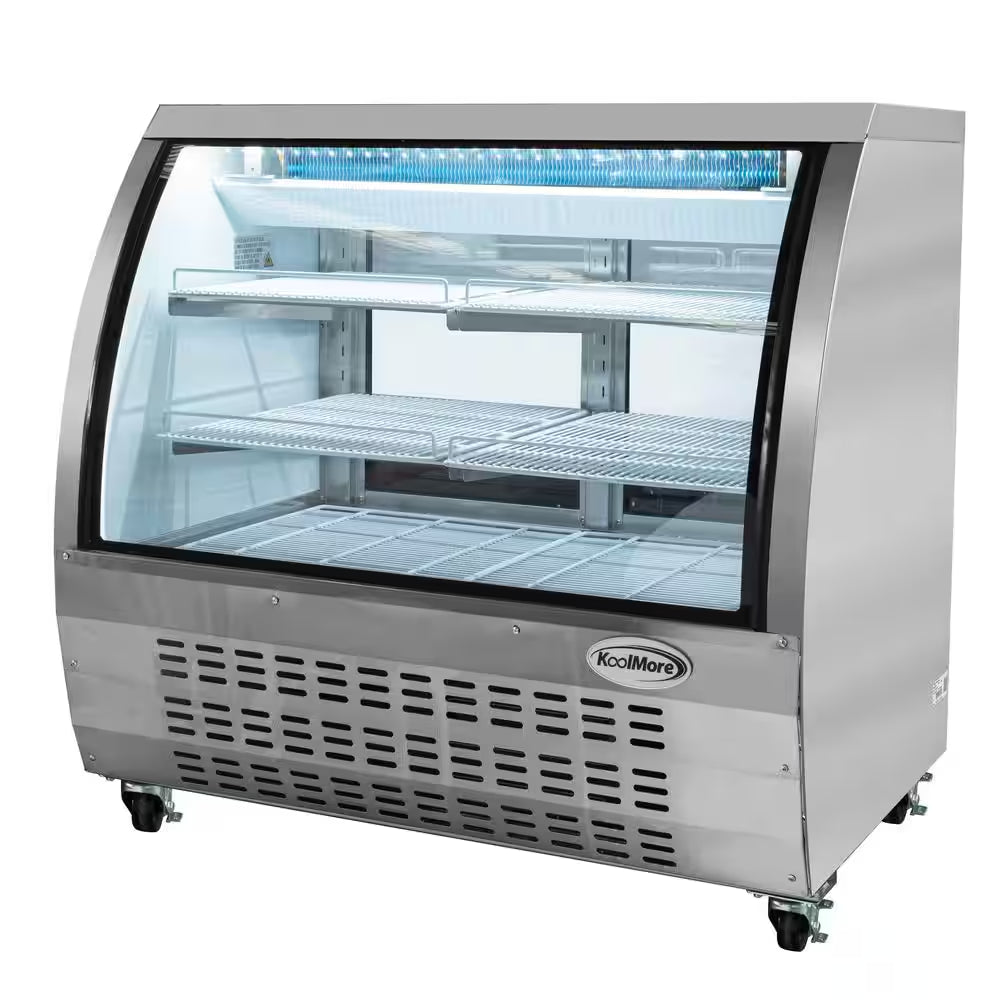 18 Cu. Ft. Commercial Refrigerator Deli Display Case in Stainless Steel