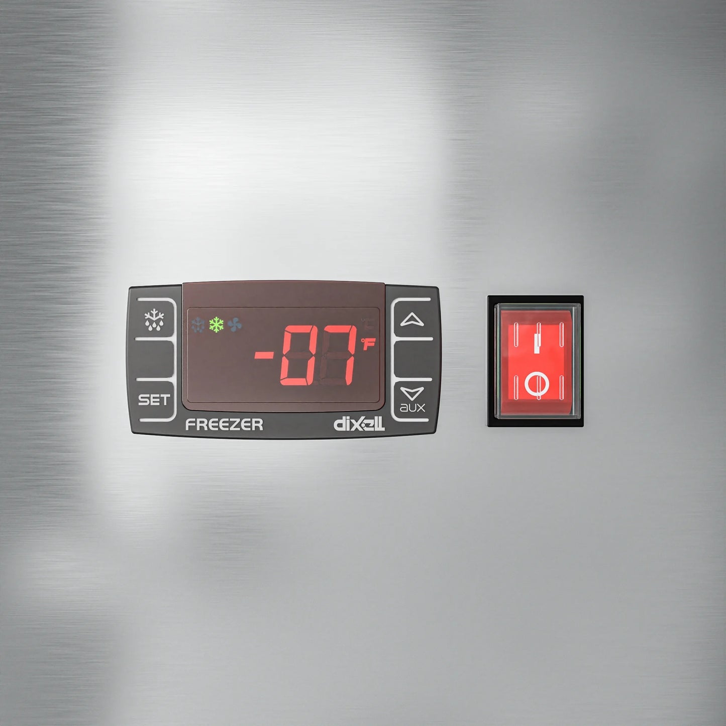 29" Commercial Stainless Steel Half Door Reach-In Freezer in Silver