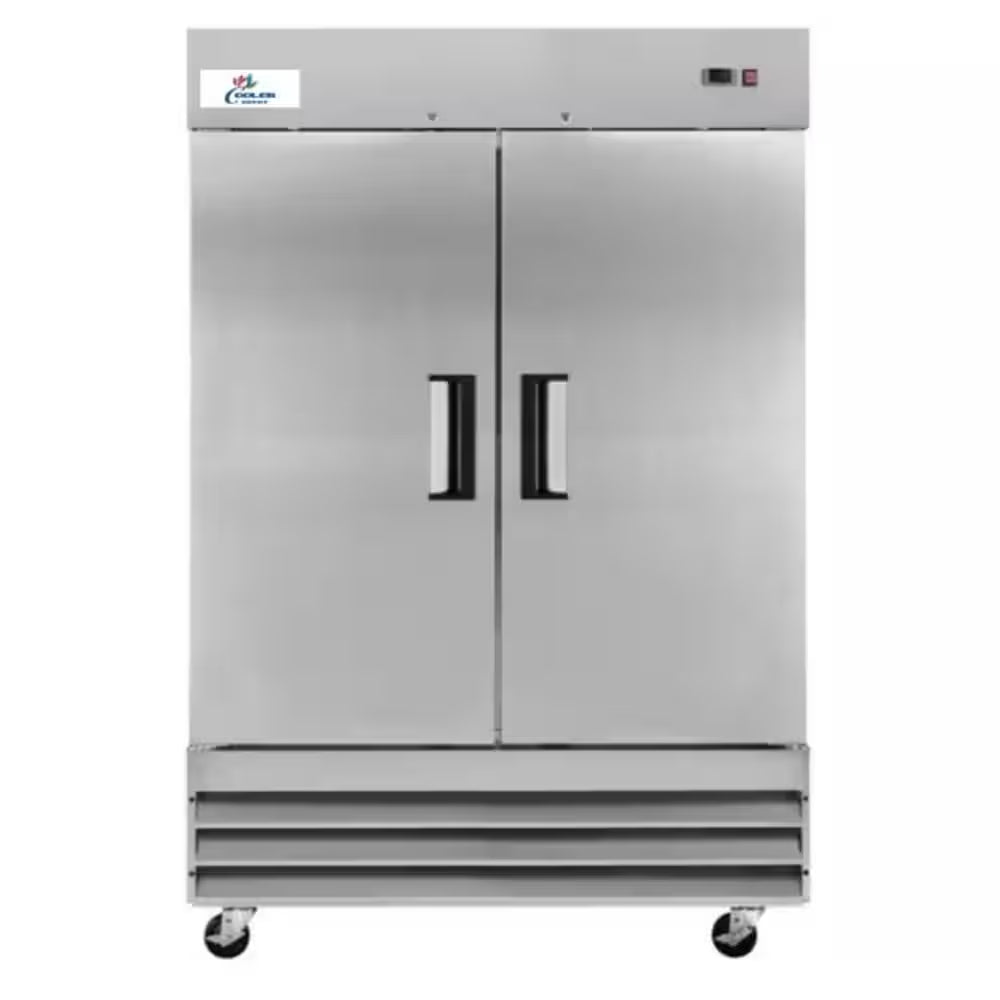 54 In. 48 Cu. Ft. NSF Auto Defrost Reach in Commercial Freezer in Stainless
