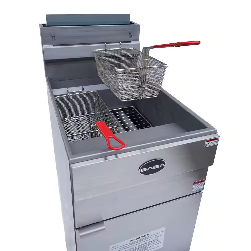 21 In. 85 Lb. Capacity Natural Gas Commercial Fryer