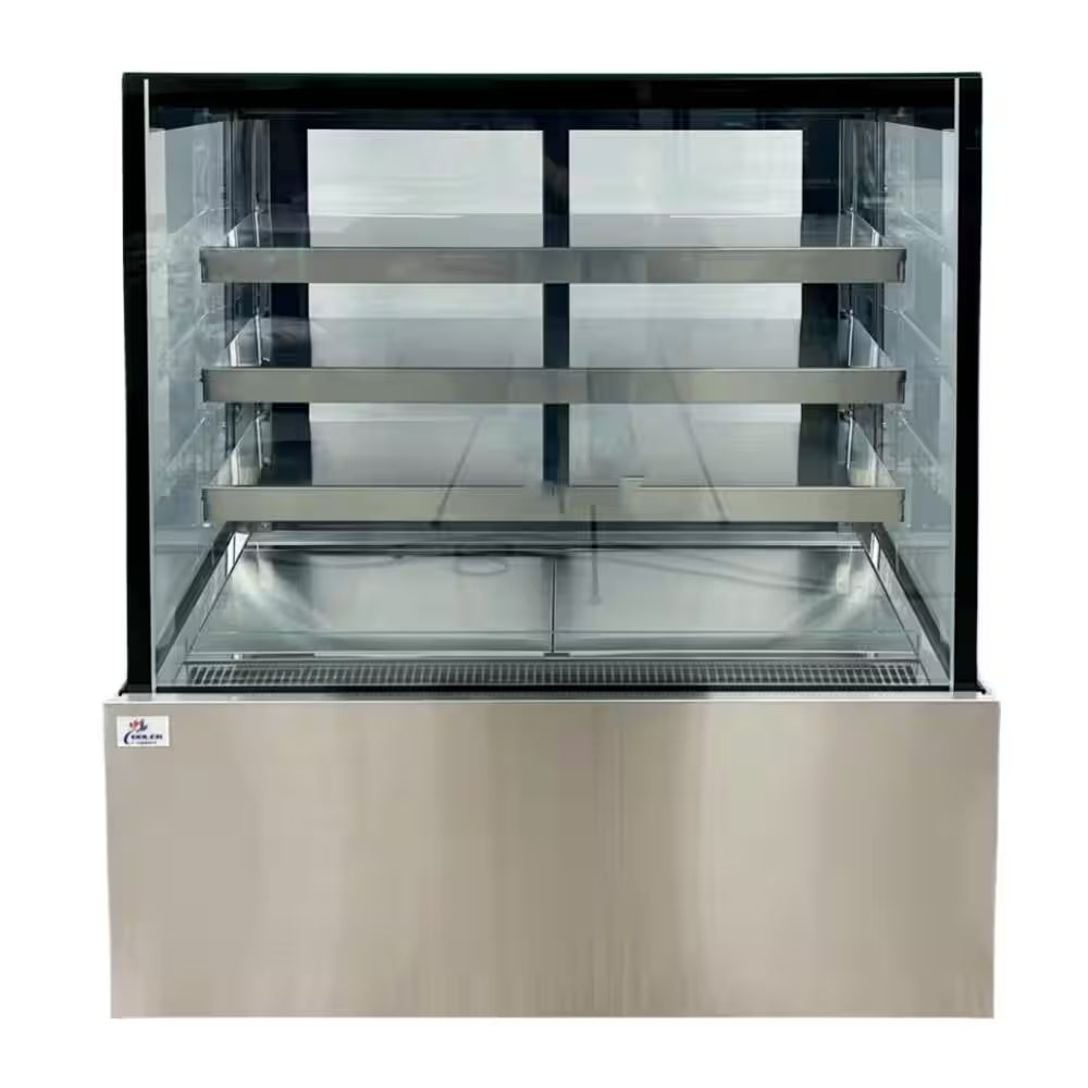48 In. 19 Cu. Ft. Commercial Refrigerator Bakery Display Case in Stainless Steel