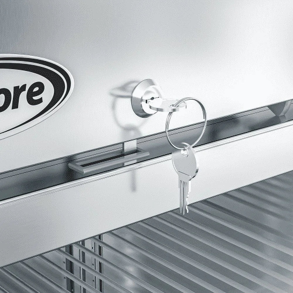 29 In. One Glass Door Reach-In Freezer 23 Cu. Ft.
