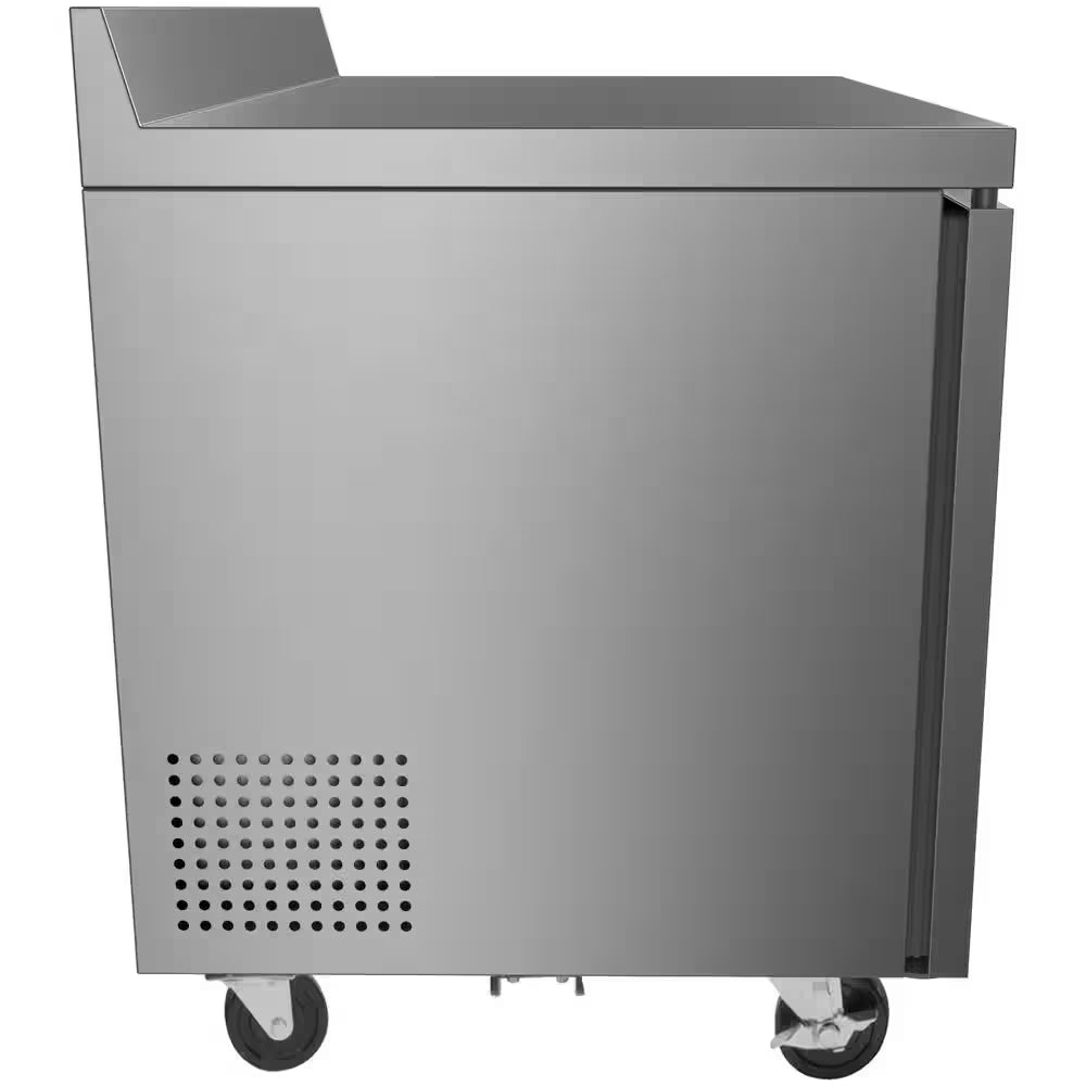 48 In. 12 Cu. Ft. Commercial 2-Door Worktop Refrigerator in Stainless Steel