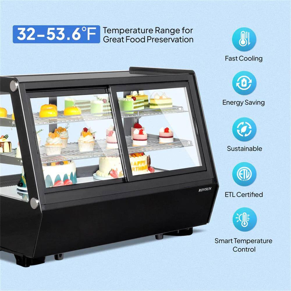 5.8 Cu. Ft. Commercial Refrigerator Display in Black