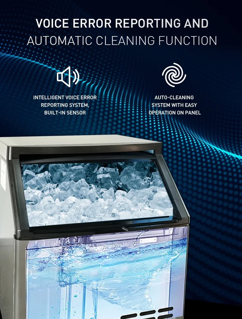 Commercial Ice Maker SK-529 Automatic Ice Machine 500Lbs/24Hours