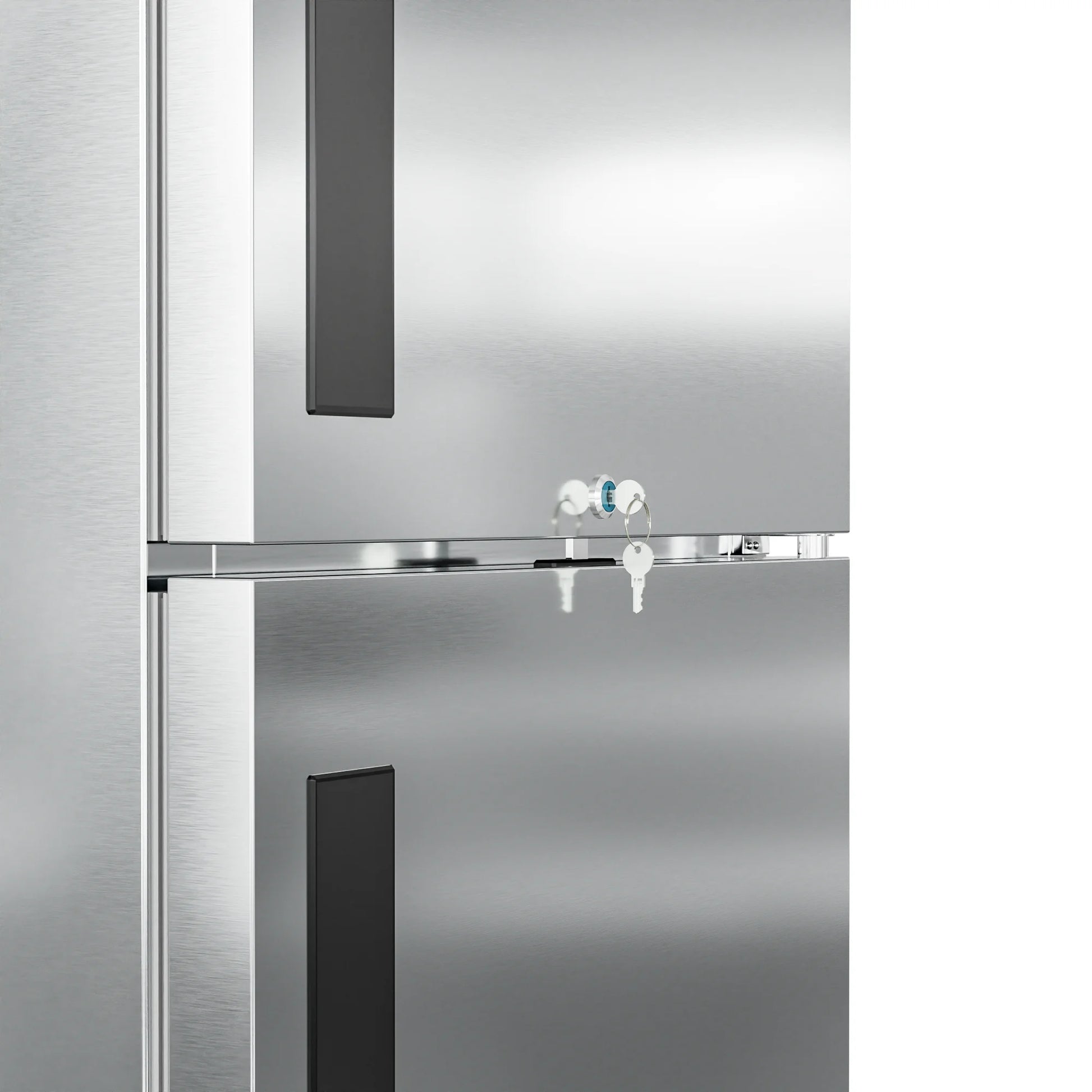 29" Commercial Stainless Steel Half Door Reach-In Freezer in Silver