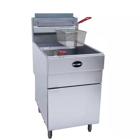 21 In. 85 Lb. Capacity Natural Gas Commercial Fryer