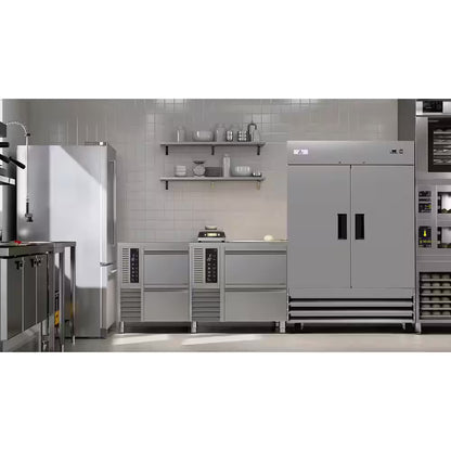 54 In. 48 Cu. Ft. NSF Auto Defrost Reach in Commercial Freezer in Stainless