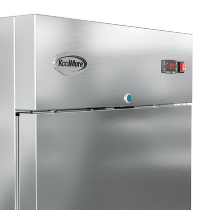 29" Commercial Stainless Steel Half Door Reach-In Freezer in Silver