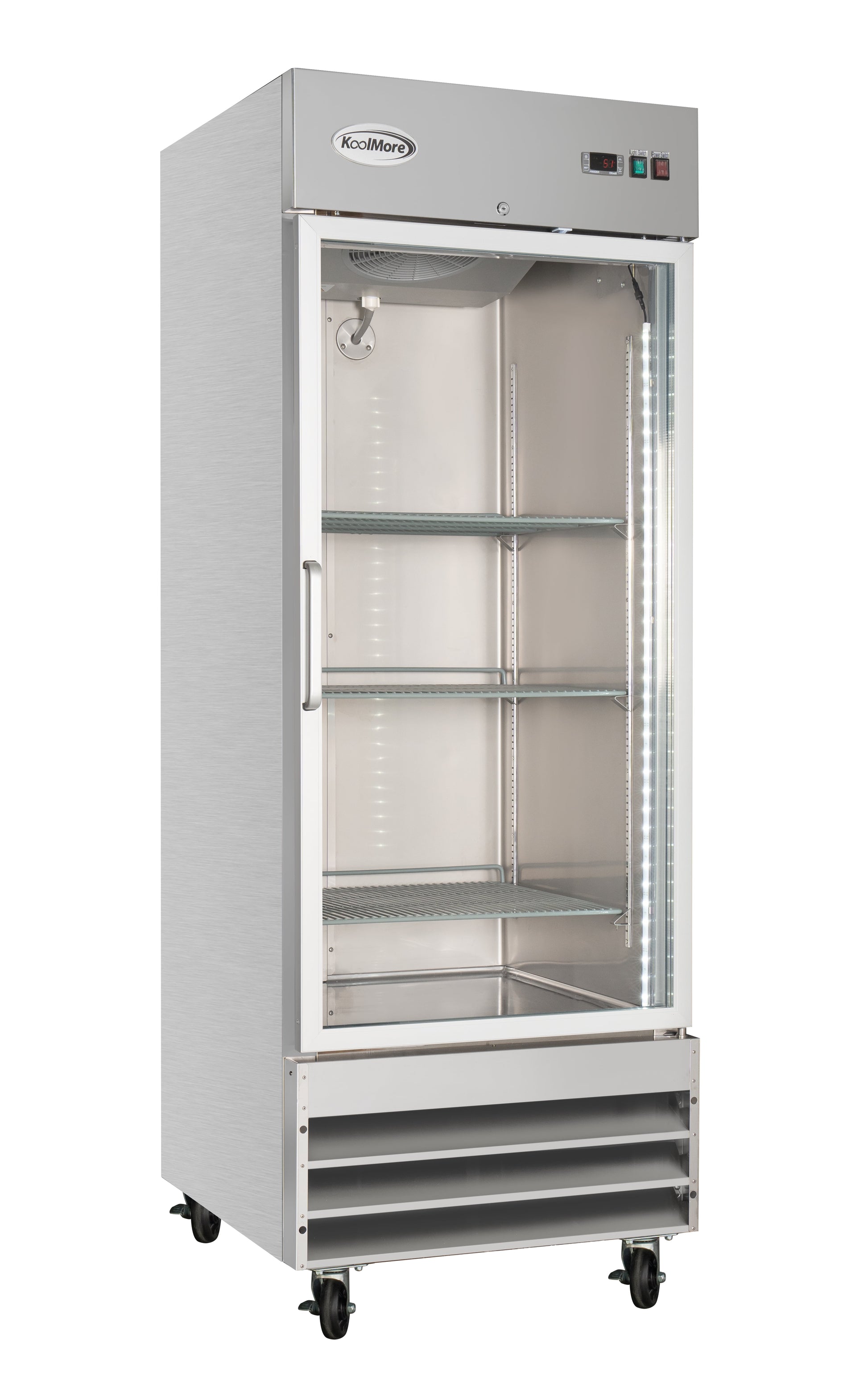 29 In. One Glass Door Reach-In Freezer 23 Cu. Ft.