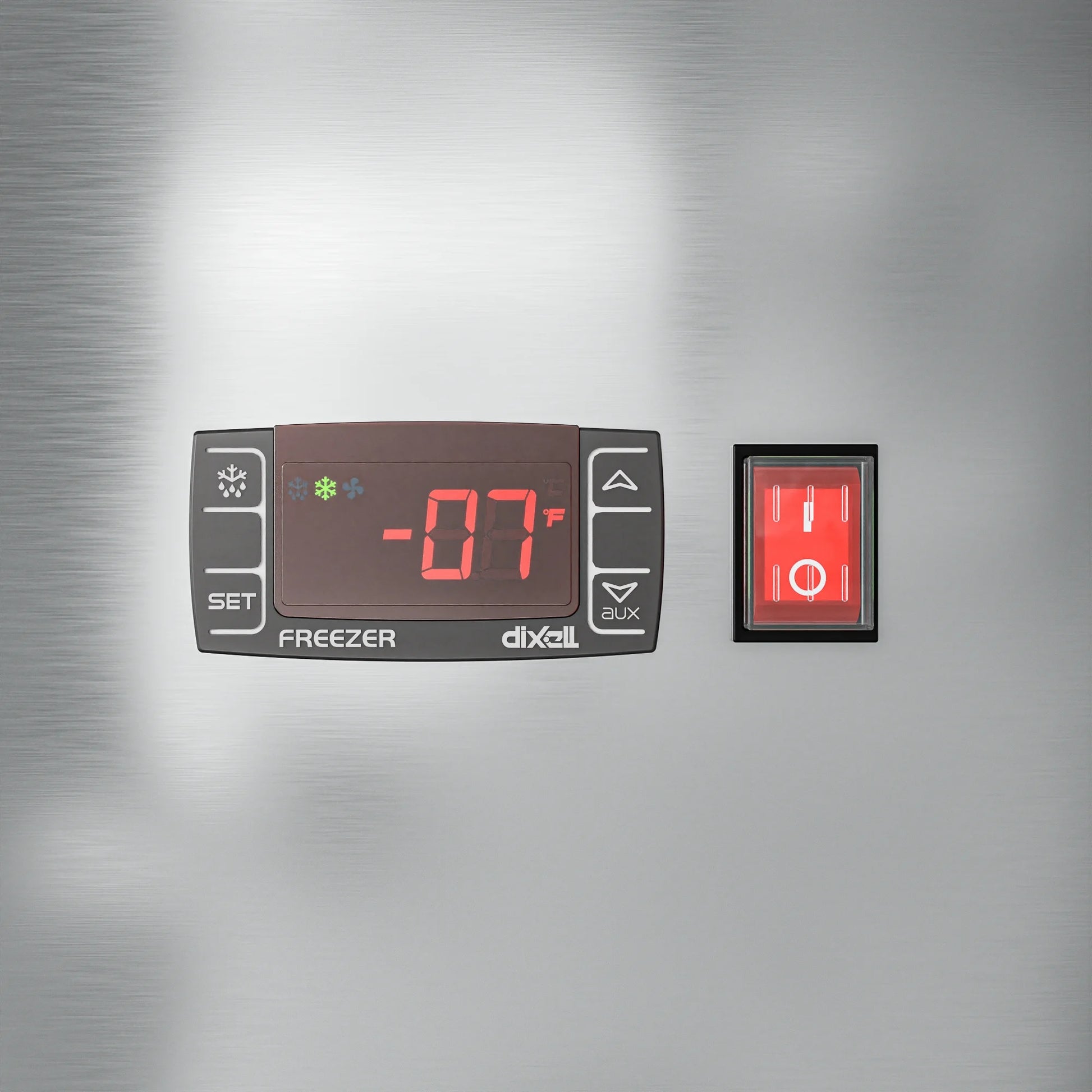 29" Commercial Stainless Steel Half Door Reach-In Freezer in Silver