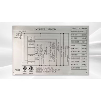 48-Cu Ft Upright Frost-Free Commercial Freezer in Stainless Steel