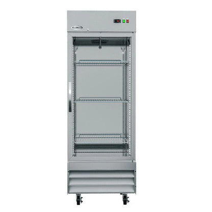 29 In. One Glass Door Reach-In Freezer 23 Cu. Ft.