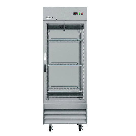 29 In. One Glass Door Reach-In Freezer 23 Cu. Ft.