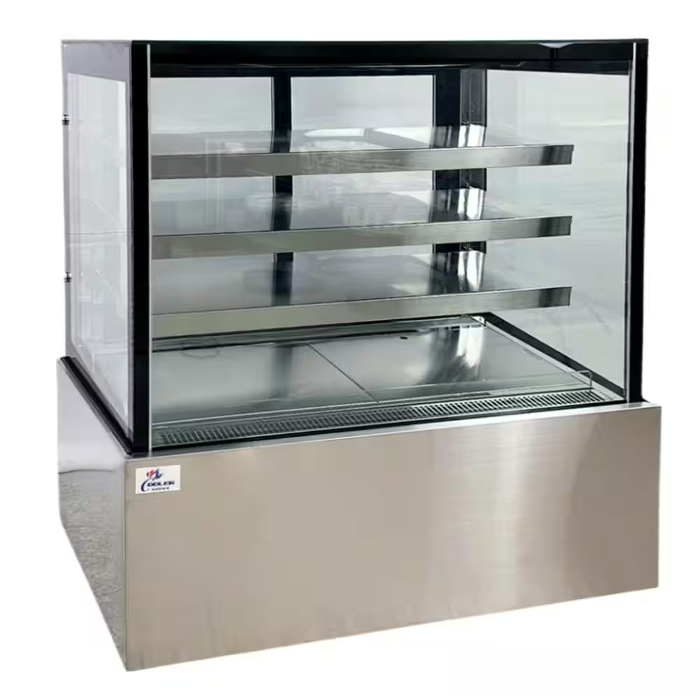 48 In. 19 Cu. Ft. Commercial Refrigerator Bakery Display Case in Stainless Steel