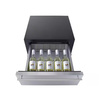 23.63 In. Commercial Refrigerator with Drawer in Stainless Steel