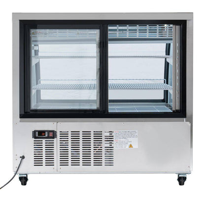 18 Cu. Ft. Commercial Refrigerator Deli Display Case in Stainless Steel