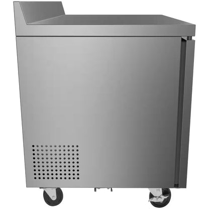 48 In. 12 Cu. Ft. Commercial 2-Door Worktop Refrigerator in Stainless Steel