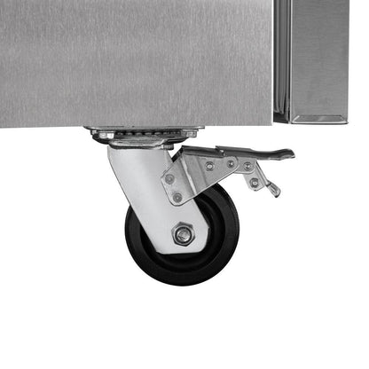 72 In. Commercial Chef Base Refrigerator in Stainless-Steel