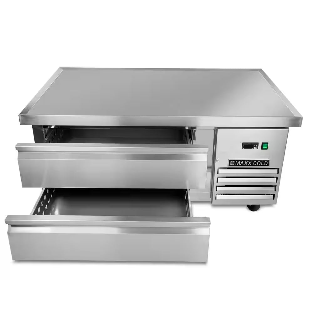 Two-Drawer Refrigerated Chef Base, 6.5 Cu. Ft. Storage Capacity, in Stainless Steel
